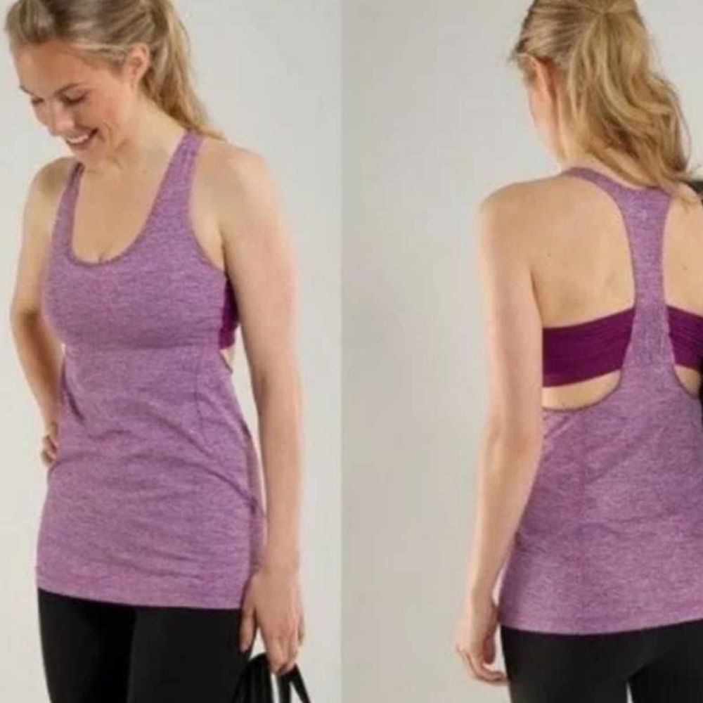 Lululemon Turbo Tank Purple Heathered Size 8